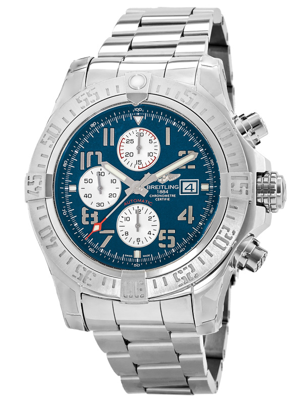 When seeing this fake Breitling at the first glance, the most eye-catching feature should be aeromodel scale, which is different from the original one, not so graceful and not so classical, just with unique male charm.