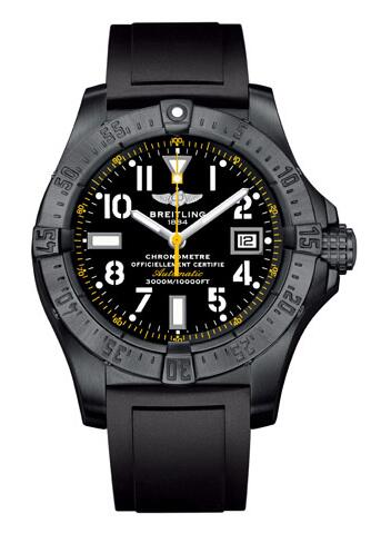 With the perfect combination of black and white, this replica Breitling watch also shows a classical appearance.
