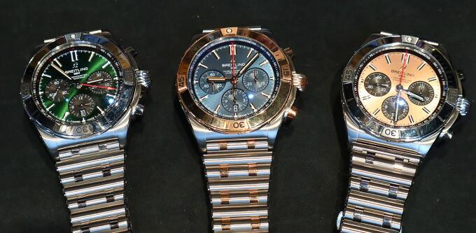 These new Breitling Chronomat watches look modern and fashionable.